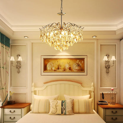20" Saint Mossi Mid-Century Modern Crystal Chandelier