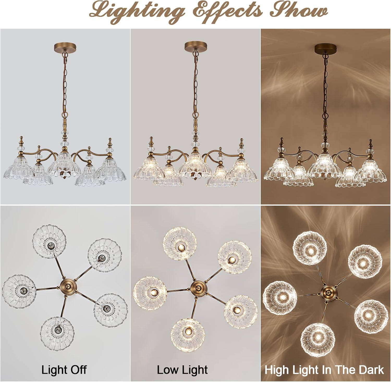 5-Light Modern Chandelier – Elegant Pendant Lamp