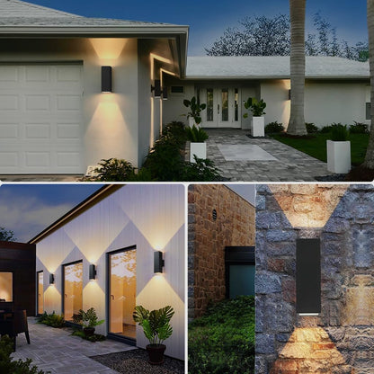 2-Pack Dusk to Dawn Outdoor Wall Lights