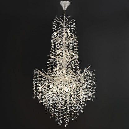 Gold Tree Branch Crystal Chandelier 32"
