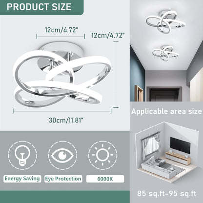 Modern LED Ceiling Light – Compact Flush Mount