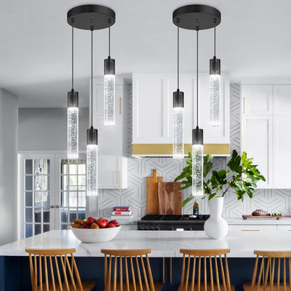 3-Light Crystal Pendant for Kitchen Island