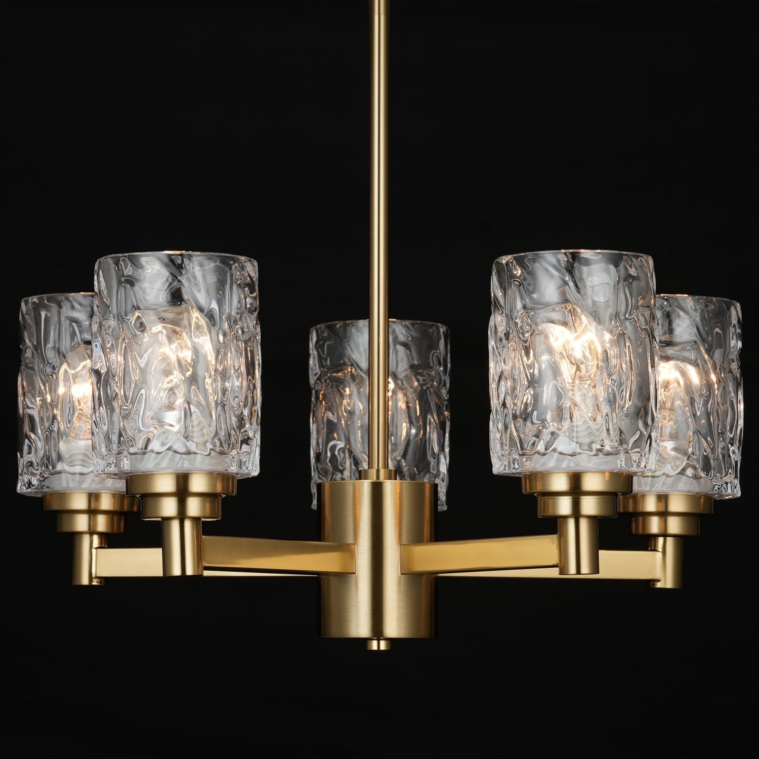 20" Brushed Brass Dining Room Chandelier