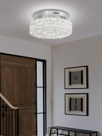 32” Modern Crystal LED Chandelier