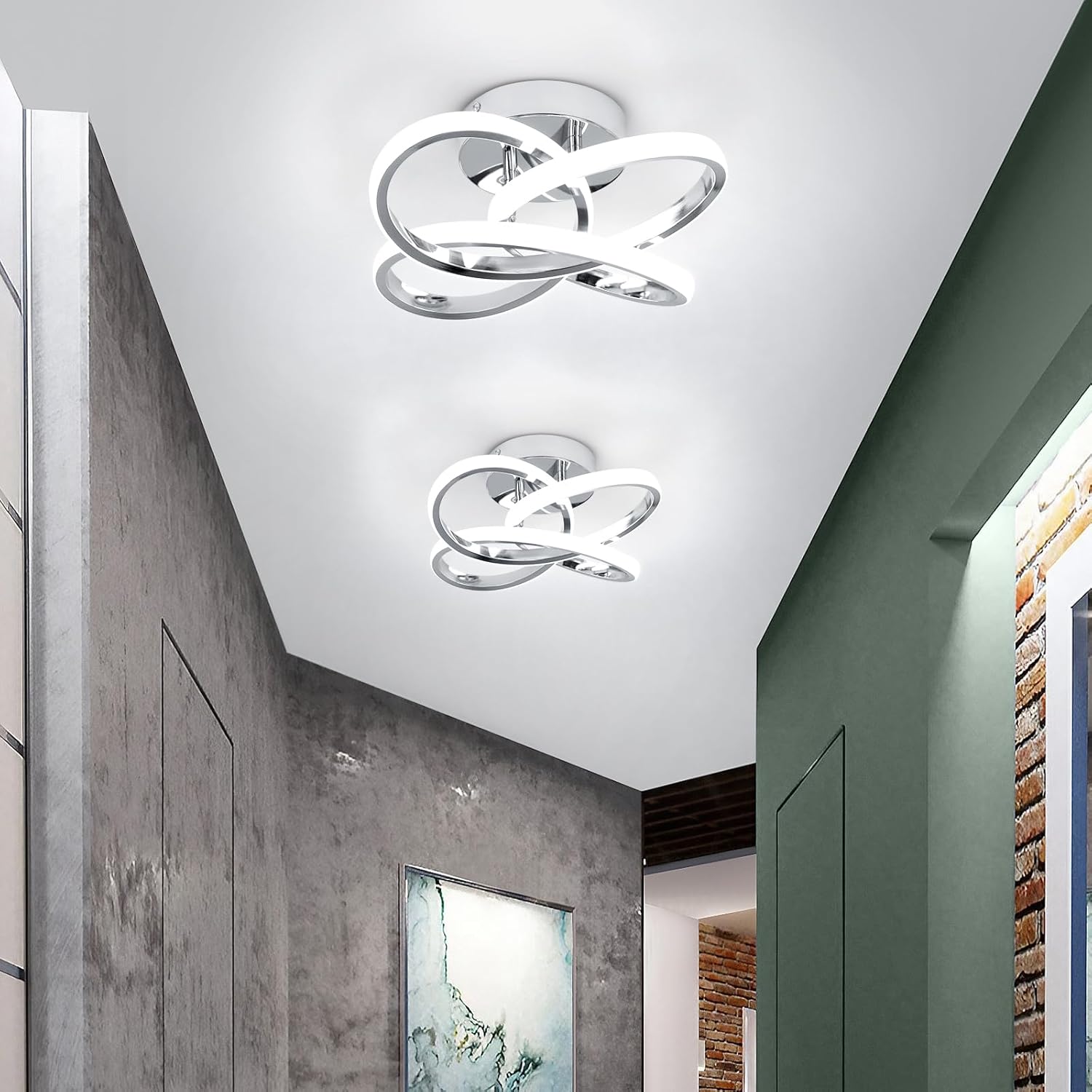 Modern LED Ceiling Light – Compact Flush Mount