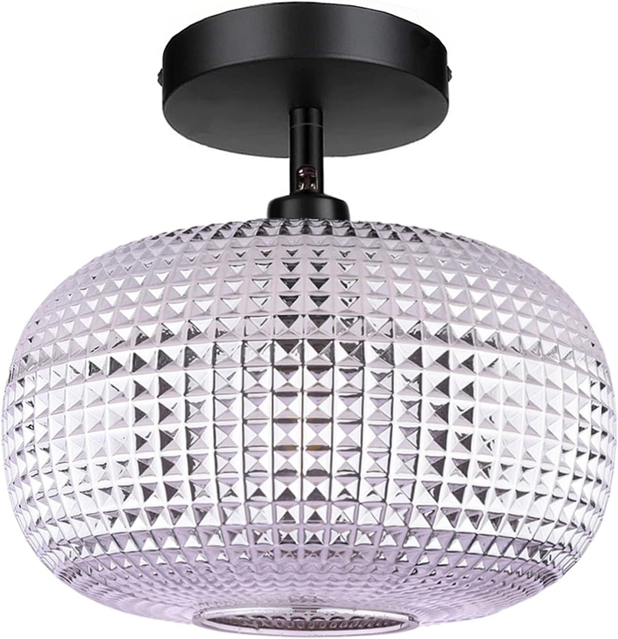 Gold Globe Semi Flush Mount Ceiling Light