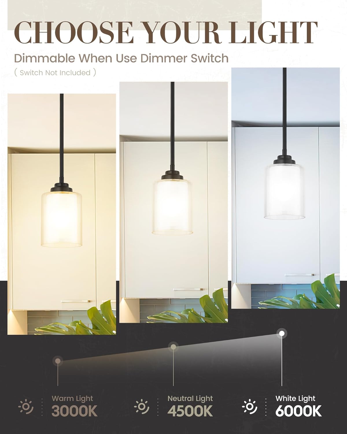 2-Pack Modern Matte Black Pendant Lights – TXPLBK02-2PK