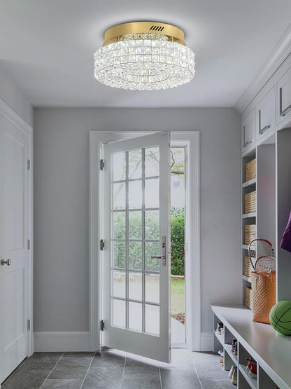 32” Modern Crystal LED Chandelier