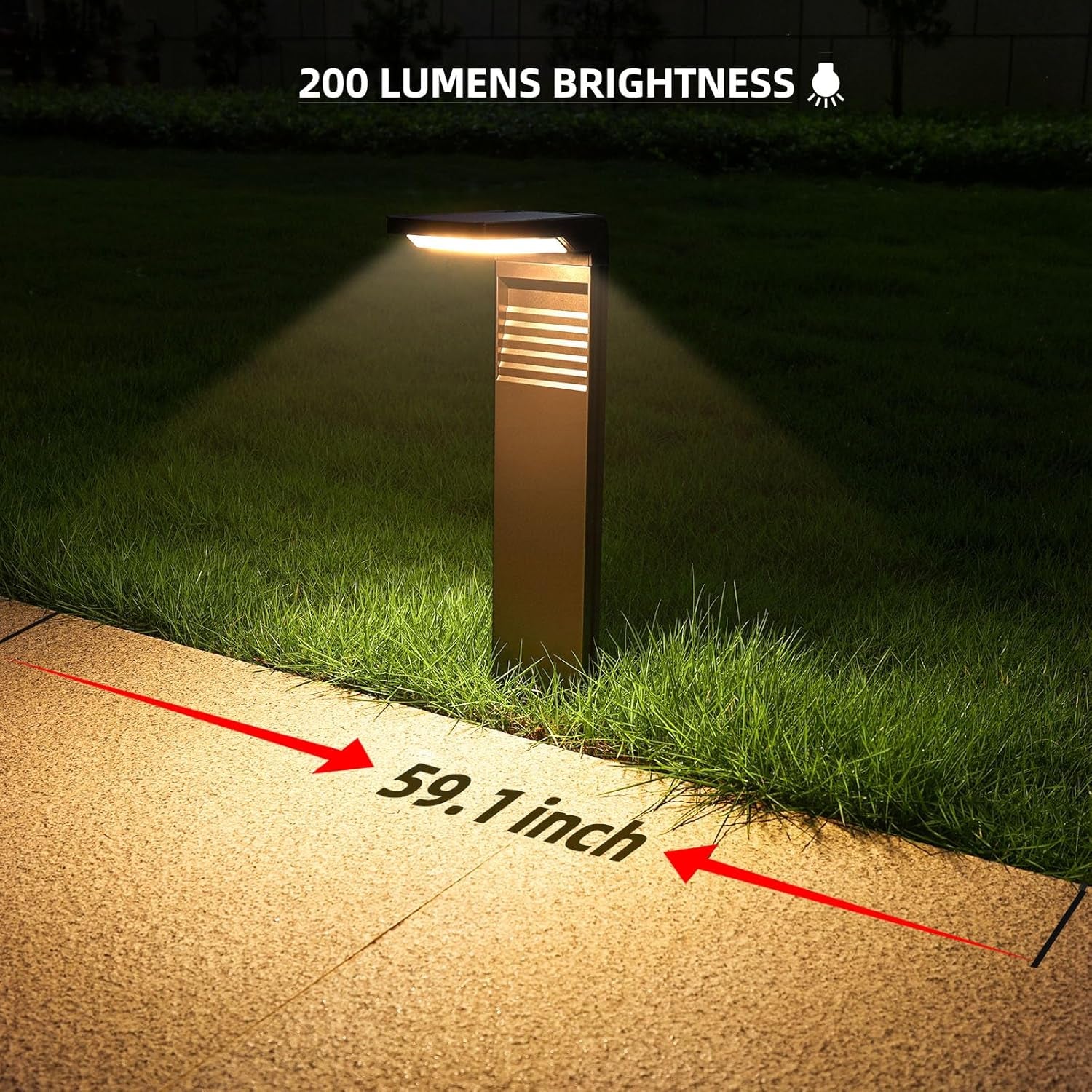Solar Pathway Lights – 4 Pack, Dual Color Modes
