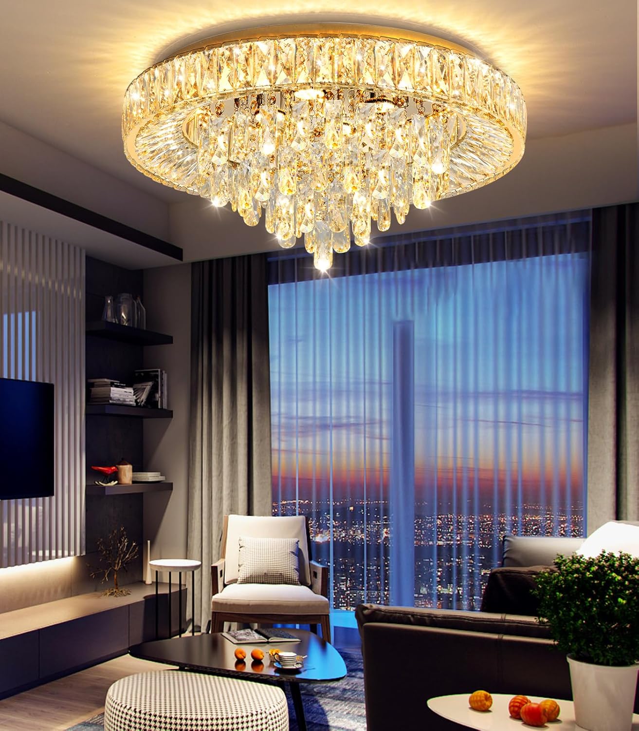 Modern LED Crystal Mini Chandelier