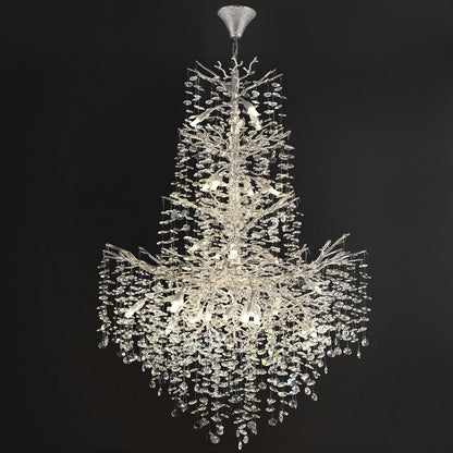 Gold Tree Branch Crystal Chandelier 32"