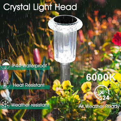 Solar Pathway Lights – 10 Pack, Cool White LED