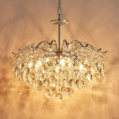 20" Saint Mossi Mid-Century Modern Crystal Chandelier