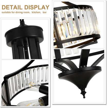 20" Crystal Farmhouse Chandelier – 5-Light