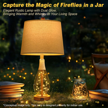 23" USB Table Lamp Set of 2 – Modern Farmhouse