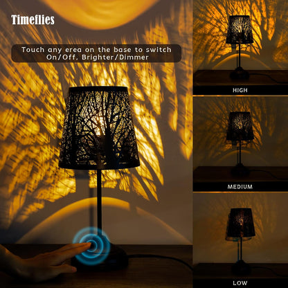 Touch Dimmable Table Lamp – Black Shade