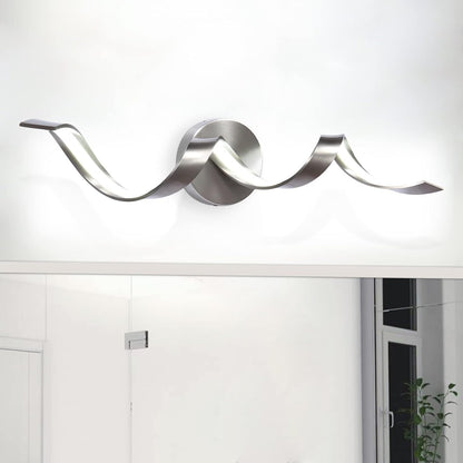 32” Dimmable Modern LED Spiral Bathroom Vanity Light