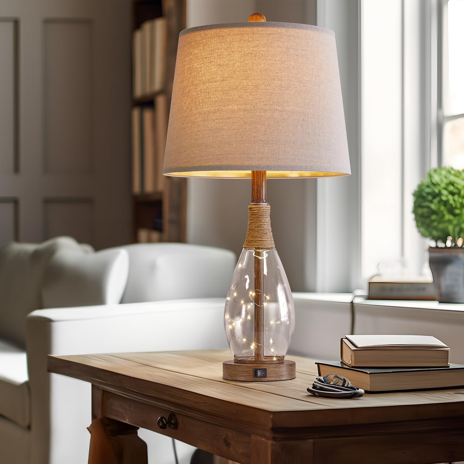 23" USB Table Lamp Set of 2 – Modern Farmhouse