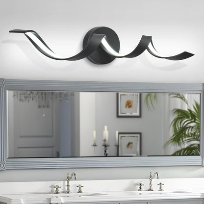 32” Dimmable Modern LED Spiral Bathroom Vanity Light