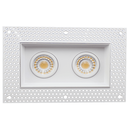 Goodlite G-95621 3″ 15W 2 Head Gimbal Trimless Spotlight Selectable CCT