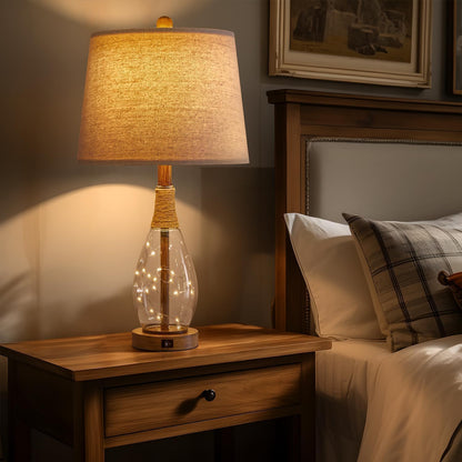 23" USB Table Lamp Set of 2 – Modern Farmhouse