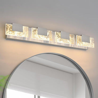 24” LED Brushed Nickel 3-Light Bathroom Vanity Light