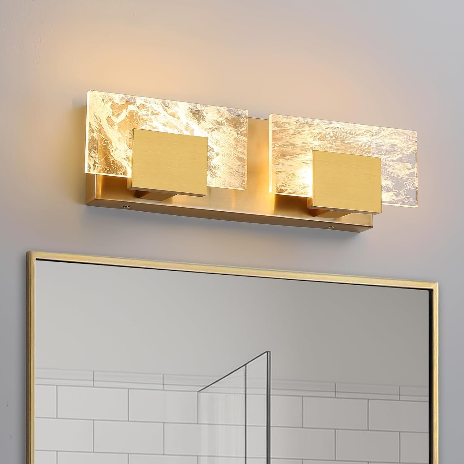 24” LED Brushed Nickel 3-Light Bathroom Vanity Light