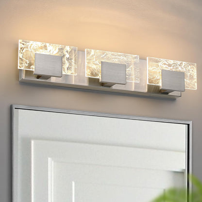24” LED Brushed Nickel 3-Light Bathroom Vanity Light