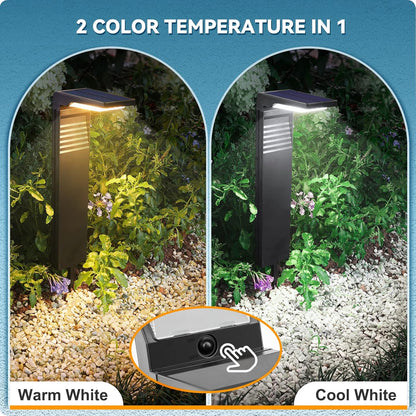 Solar Pathway Lights – 4 Pack, Dual Color Modes