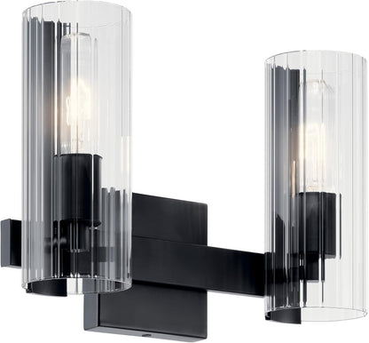 Jemsa 2-Light Vanity in Champagne Bronze