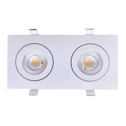 Goodlite Flarion G-01022 3.5" 20W LED 2 Head Rotating Gimbal Selectable CCT