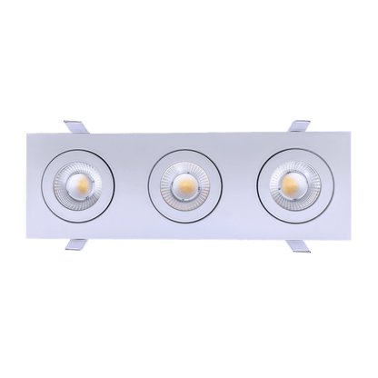 Goodlite Flarion G-01023 3.5" 27W LED 3 Head Rotating Gimbal Selectable CCT