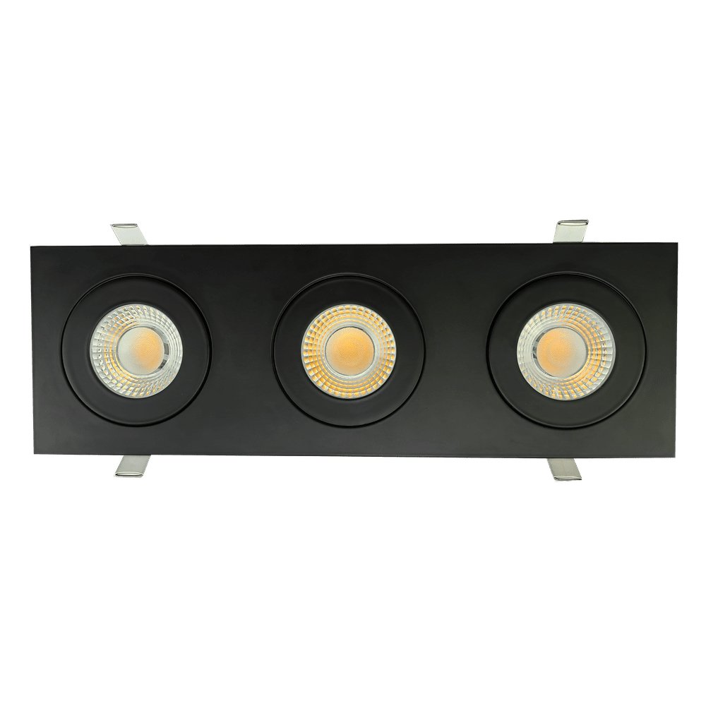 Goodlite Flarion G-01323 4" 36W LED 3 Head Rotating Gimbal Selectable CCT