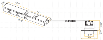 Goodlite G-20452 2″ 12W LED Drop Trimless Spotlight Selectable CCT/Wattage