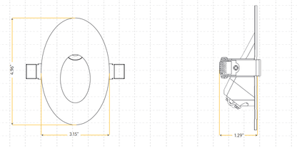 Goodlite G-48210 5W Oval Clip In LED Step Light Selectable CCT