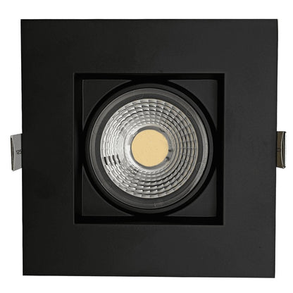 Goodlite G-48367 14W LED 4" Square Gimbaled Downlight Selectable CCT Black