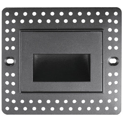 Goodlite G-48533 3W Trimless Horizontal Black LED Step Light Selectable CCT