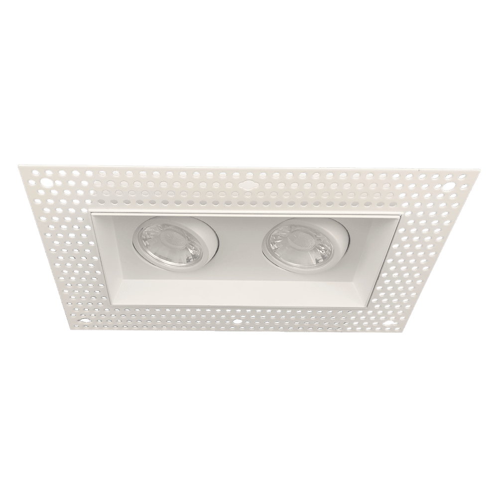 Goodlite G-95621 3″ 15W 2 Head Gimbal Trimless Spotlight Selectable CCT