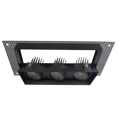 Goodlite G-95725 4″ 42W 3 Head Gimbal Trimless Spotlight Selectable CCT