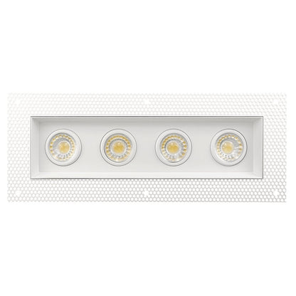 Goodlite G-97126 3″ 30W 4 Head Gimbal Trimless Spotlight Selectable CCT