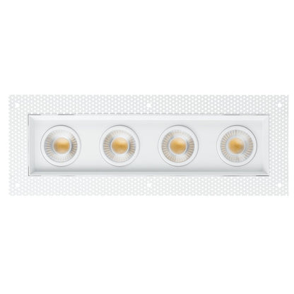 Goodlite G-97220 3.5″ 52W 4 Head Gimbal Trimless Spotlight Selectable CCT