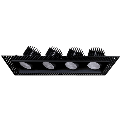 Goodlite Saturn G-99324 4″ 112W 4 Head Trimless LED Gimbal Selectable CCT/Wattage