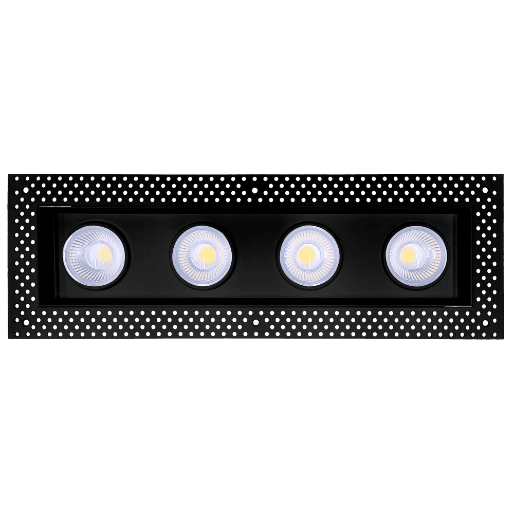 Goodlite Saturn G-99324 4″ 112W 4 Head Trimless LED Gimbal Selectable CCT/Wattage