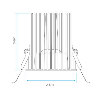 Luxrite LR2495X 4" Regressed Spotlight Selectable CCT
