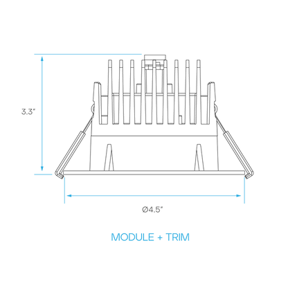 Luxrite LR2495X 4" Regressed Spotlight Selectable CCT
