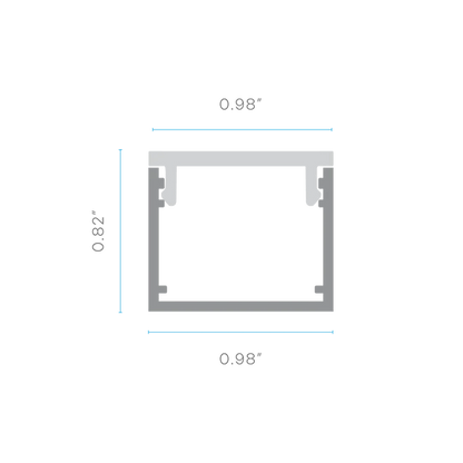 Luxrite COBRA LR43400 Flexible Surface Mount LED Tape Channels .98"