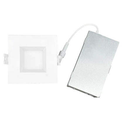 Luxrite LR22638 3" 10W LED Square Regressed Wafer Selectable CCT Hi Lumen