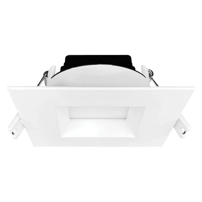 Luxrite LR22640 4" 15W LED Square Regressed Wafer Selectable CCT Hi Lumen