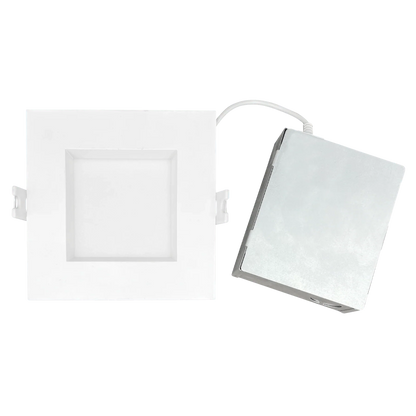 Luxrite LR22640 4" 15W LED Square Regressed Wafer Selectable CCT Hi Lumen