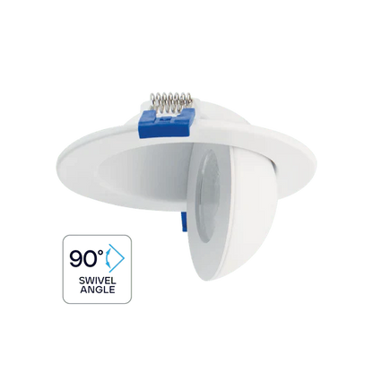 Luxrite LR23216 3" 8W LED Floating Gimbal Selectable CCT